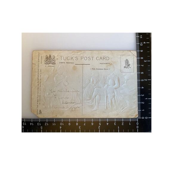 Atq Patriotic Postcard Ephemera Washington’s Birthday No 156 Raphael Tuck & Sons - Picture 6 of 6